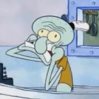 Sticker from Squidward