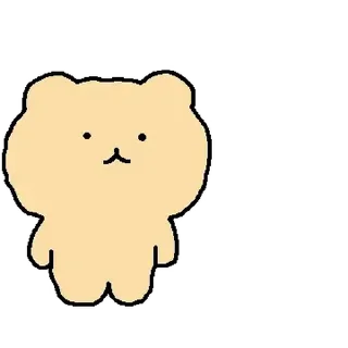 ⭐ emoji 망그러진 곰 5 @moe_sticker_bot Telegram sticker 13 of 24