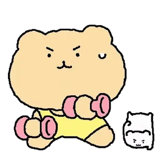 ⭐ emoji 망그러진 곰 5 @moe_sticker_bot Telegram sticker 20 of 24