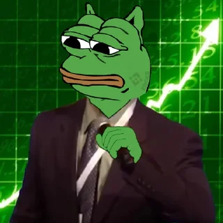 💹 emoji FROGE Telegram sticker 12 of 33