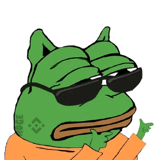 😎 emoji FROGE Telegram sticker 5 of 33