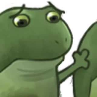 😔 emoji Concerned Frog Telegram sticker 24 of 101
