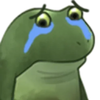 😔 emoji Concerned Frog Telegram sticker 20 of 101