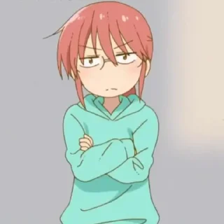 🌾 emoji Kobayashi @anime_stickerspack Telegram sticker 8 of 28