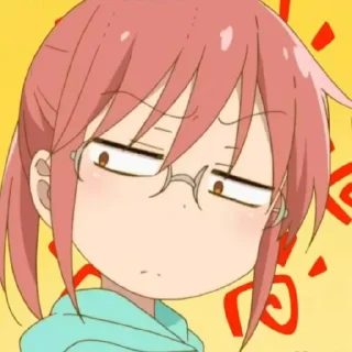 🌾 emoji Kobayashi @anime_stickerspack Telegram sticker 18 of 28