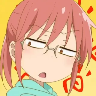 🌾 emoji Kobayashi @anime_stickerspack Telegram sticker 21 of 28