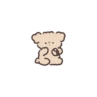 💬 emoji 미니뽀짝 아기푸들 2 By @KakaoEmoticon Telegram sticker 24 of 24