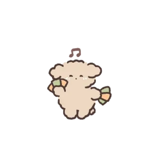 💬 emoji 미니뽀짝 아기푸들 2 By @KakaoEmoticon Telegram sticker 18 of 24