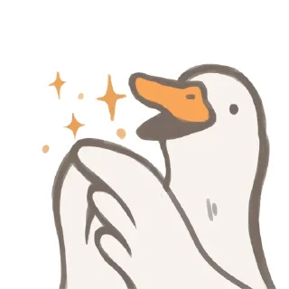 😃 emoji 鵝呀! Telegram sticker 21 of 33