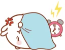😴 emoji Molang Telegram sticker 21 of 33