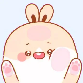 Sticker from cute bunny ⋆ Ꮺ ָ࣪ ۰ @seanptraa