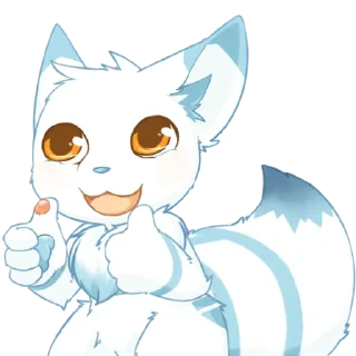👍 emoji 地方的白狐狸 - @RayWings1656 Telegram sticker 6 of 116