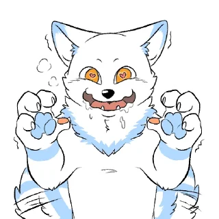 😍 emoji 地方的白狐狸 - @RayWings1656 Telegram sticker 20 of 116