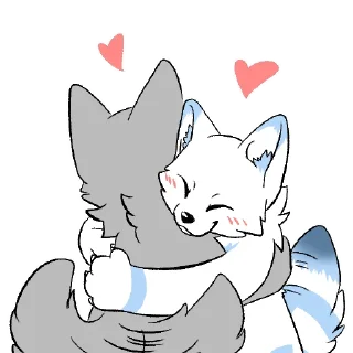 ❤️ emoji 地方的白狐狸 - @RayWings1656 Telegram sticker 15 of 116