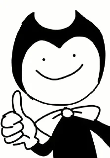 👍 emoji Bendy And The Ink Machine Telegram sticker 1 of 107