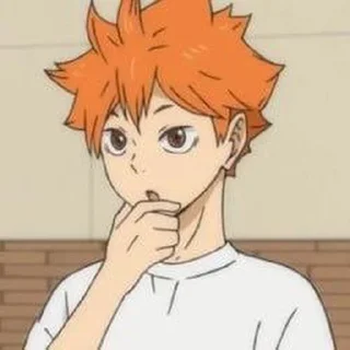 🍊 emoji Hinata Shoyo @DiarySticker Telegram sticker 3 of 59