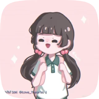 🌟 emoji ᴄʜɪʙɪ sᴛᴋ ꒰  @Love_Theories  ꒱ Telegram sticker 10 of 30