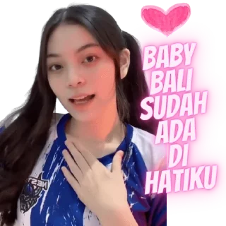 ❤️ emoji Baby Bali X Niken Andalusi Telegram sticker 19 of 25