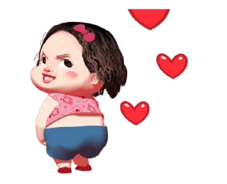 ⭐️ emoji Lamyai Funny Girl Animated (ENG) @moe_sticker_bot Telegram sticker 14 of 24
