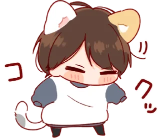 ⭐️ emoji nekomimi  Mr.Days' - Stik @IL0EY Telegram sticker 4 of 24