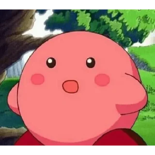 😀 emoji KIRBY 🩷 Telegram sticker 14 of 19