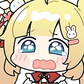 😭 emoji C酱兔兔纪念包 Telegram sticker 7 of 31