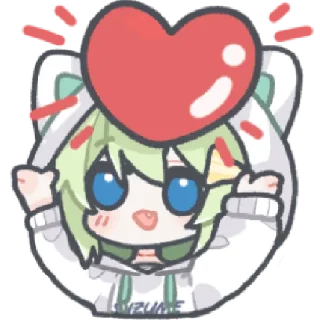 ❤️ emoji 没有未来的Suzume @zhaxia_cn Telegram sticker 7 of 32
