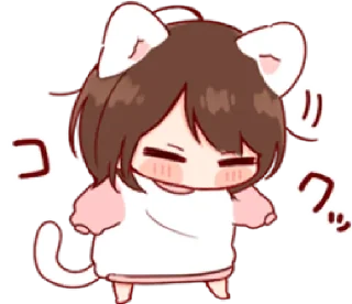 💗 emoji Nekomimi Ms.Days's by Toco | @sheisye Telegram sticker 5 of 23
