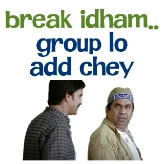 Sticker from King Brahmi | @StickersTelugu