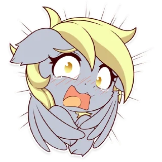 😱 emoji SymbianL Derpy Hooves Faces Telegram sticker 10 of 16