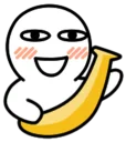 🍌 emoji 我给你奶子一拳头 Telegram sticker 16 of 55