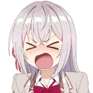 🍓 emoji @Anime_Sticker_noob Alya Sometimes Hides Her Feelings in Russian Telegram sticker 13 of 65