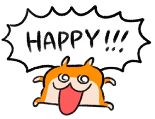 ⭐ emoji 英語でちゅ！クソハムちゃん @moe_sticker_bot Telegram sticker 15 of 40