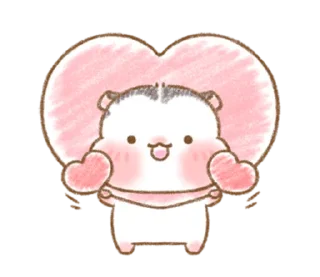 🐹 emoji @ikmut ₍ᐢ.  ̫.ᐢ₎ Telegram sticker 23 of 24