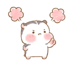 🐹 emoji @ikmut ₍ᐢ.  ̫.ᐢ₎ Telegram sticker 22 of 24