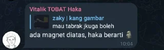 Sticker from Vitalik tobat haka