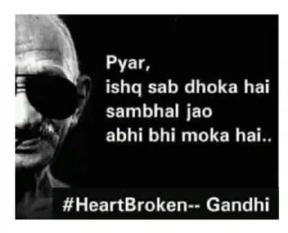 😎 emoji Gandhi memes💖🌟 @stickersbag @itsmelegend Telegram sticker 11 of 56