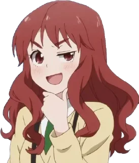 😏 emoji Anime Anxiety - @Otakuzdream Telegram sticker 3 of 112