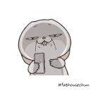 Sticker from 好想兔-拿我沒轍 @fathousechun