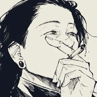 🚬 emoji Jujutsu Kaisen • @xxyuji • @Grup_Anime_Chat Telegram sticker 10 of 30
