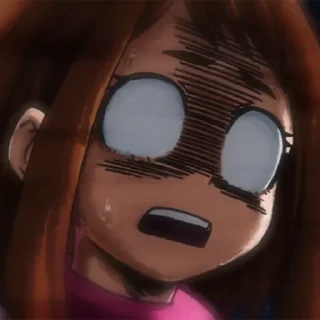 😰 emoji Cik uraraka Telegram sticker 9 of 40
