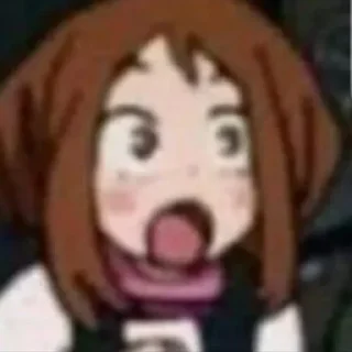 😮 emoji Cik uraraka Telegram sticker 14 of 40