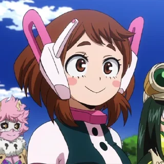 😃 emoji Cik uraraka Telegram sticker 6 of 40