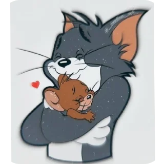 🐱 emoji Tom and Jerry 😼🐭 @stickers_galleryy Telegram sticker 8 of 20