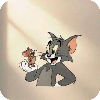 ❤ emoji Tom and Jerry 😼🐭 @stickers_galleryy Telegram sticker 6 of 20