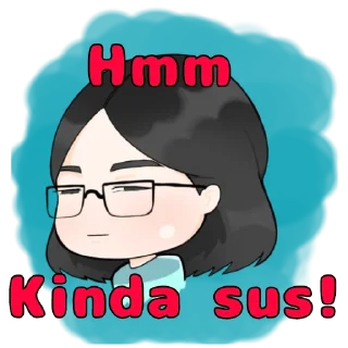 🤨 emoji chibis Telegram sticker 10 of 13