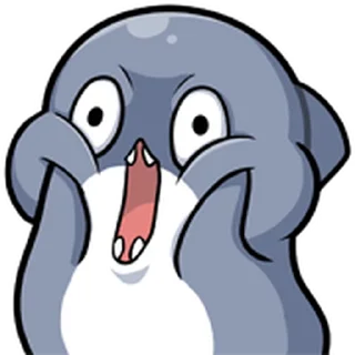 ⭐ emoji 胖鯊魚鯊西米★表情貼~扭來扭去 Telegram sticker 13 of 40
