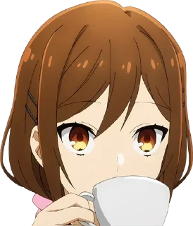 ☕ emoji Horimiya💕 @Miyamura_kun_05 Telegram sticker 7 of 110
