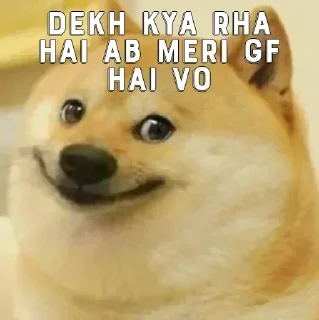 🤑 emoji चीम्स कुत्ते के मीम्स🐶 @r_squared_rishabh — @stckrRobot Telegram sticker 7 of 65