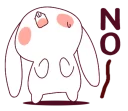 ❌ emoji Ultra-small rabbit @tikelku Telegram sticker 10 of 41
